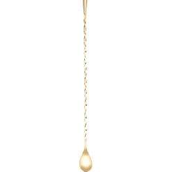 Japanese Bar Spoons + Muddlers*24 Kt Gold Teardrop Spoon (40Cm)
