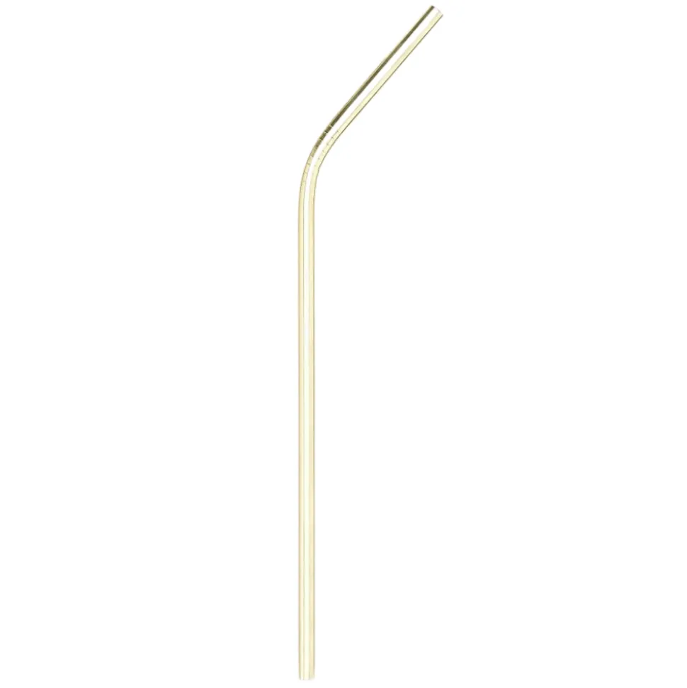 True Fabrications Straws*Angled Gold Straws