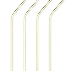 True Fabrications Straws*Angled Gold Straws