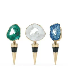 True Fabrications Wine*Assorted Geode Bottle Stoppers