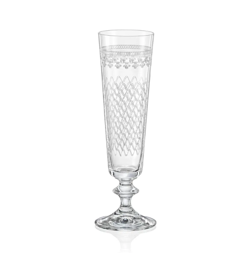 David Shaw Wine*Bella Karolinka Etched Champagne Flute
