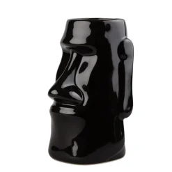 China Potion House Bar Tools*Black Easter Island Tiki Mug