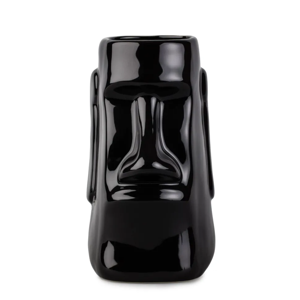 China Potion House Bar Tools*Black Easter Island Tiki Mug