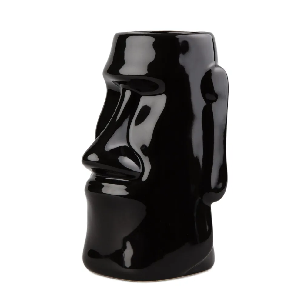 China Tiki*Black Easter Island Tiki Mug