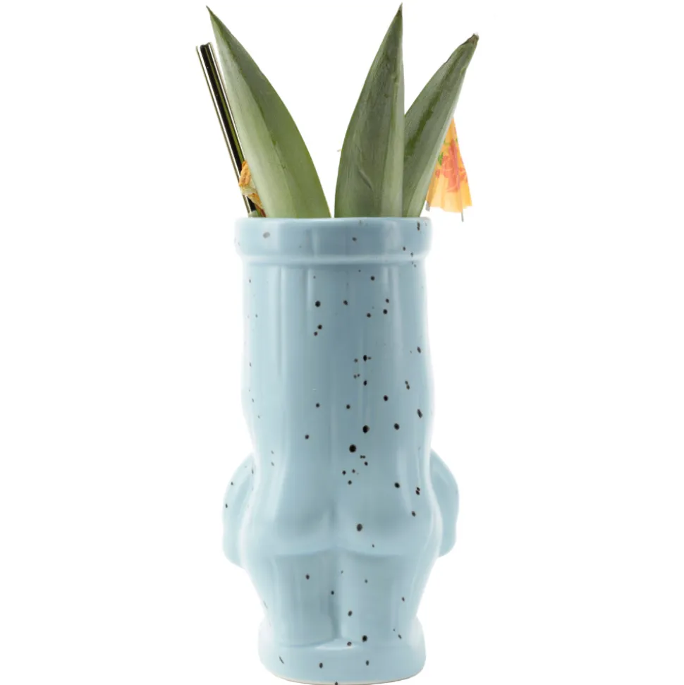China Potion House Bar Tools*Blue Cheeky Tiki Mug