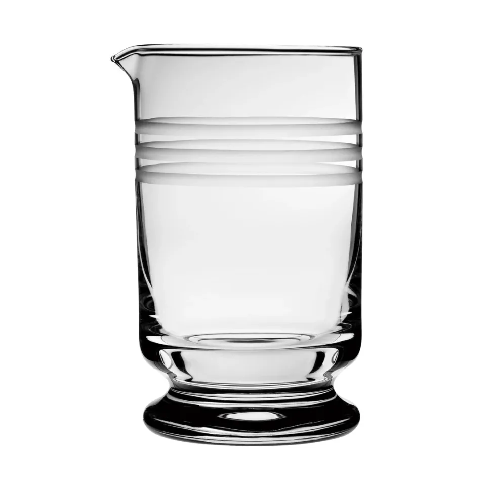 Urban Bar Mixing Glasses*Calabrese Etched Footed Mixing Glass