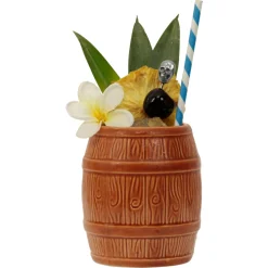 China Potion House Bar Tools*Ceramic Barrel Tiki Mug