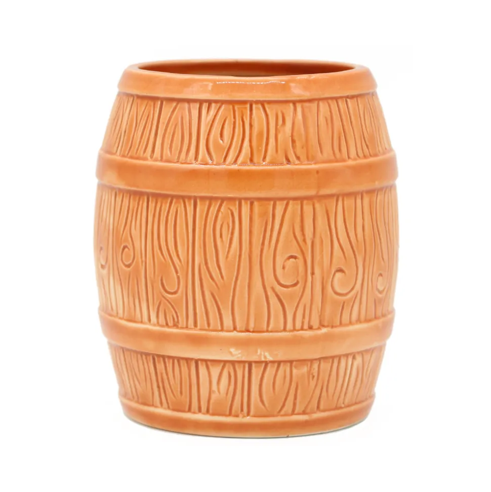 China Potion House Bar Tools*Ceramic Barrel Tiki Mug