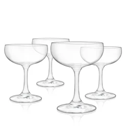 True Fabrications Coupes / Nick & Nora*Clear Coupes By True (Set Of 4)
