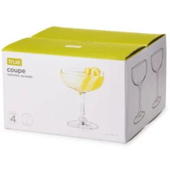 True Fabrications Coupes / Nick & Nora*Clear Coupes By True (Set Of 4)