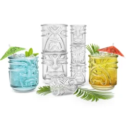 Product Specialties Inc. Tiki*Clear Tiki God Glasses (Set Of 4)
