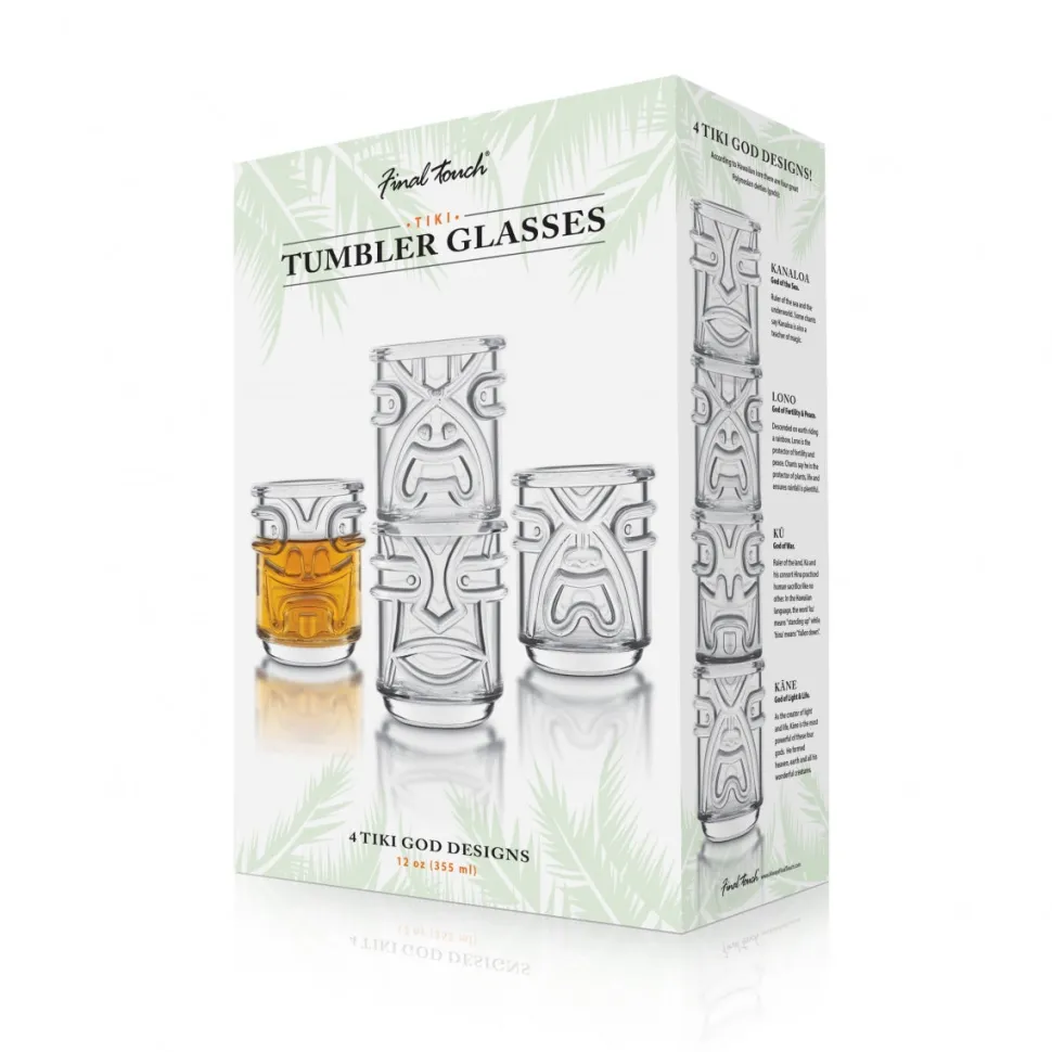 Product Specialties Inc. Tiki*Clear Tiki God Glasses (Set Of 4)