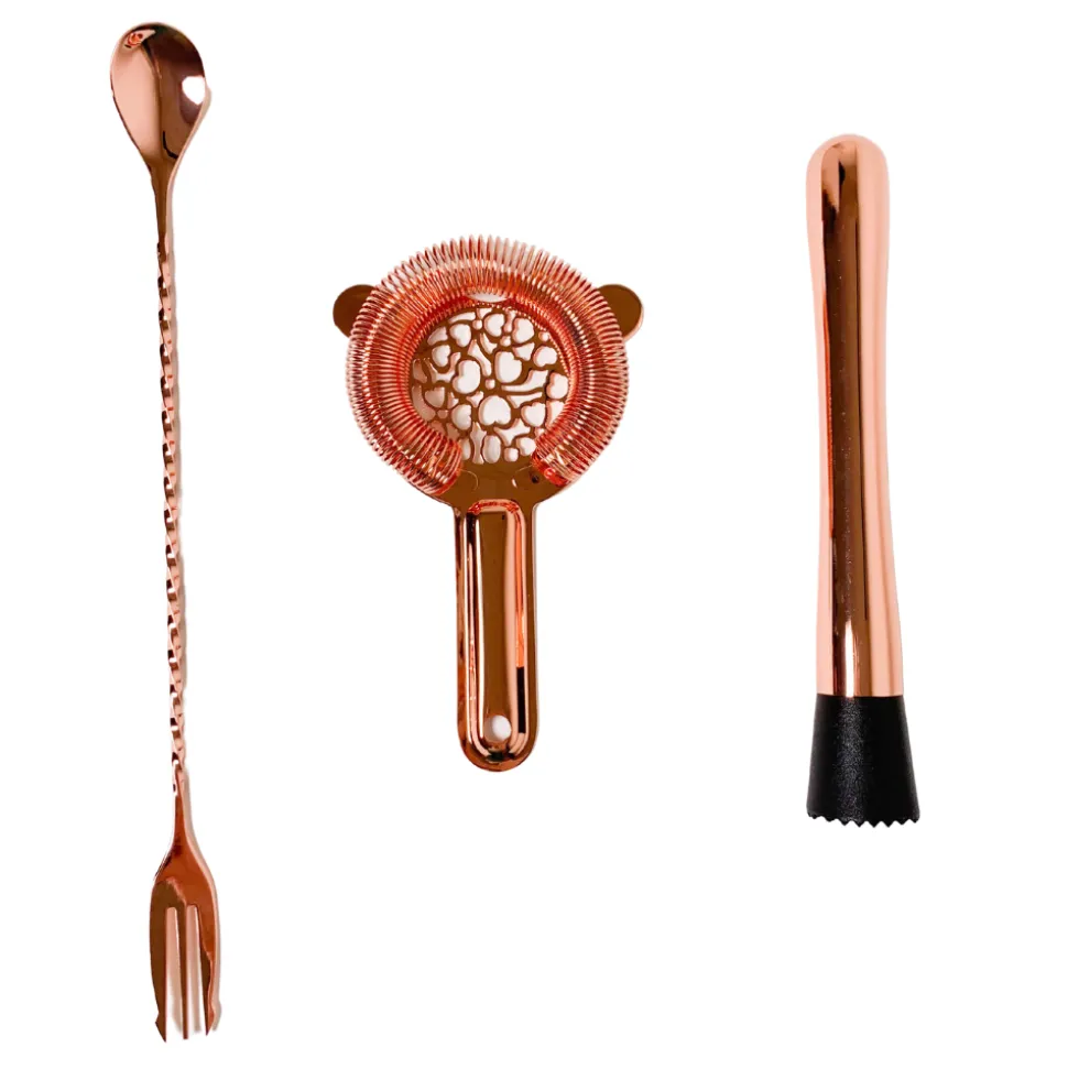 China - special Bar Tool Sets*Copper Bar Tool Set With Stand (6 Piece)