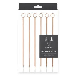 True Fabrications Garnishes*Copper Cocktail Pins (Set Of 6)