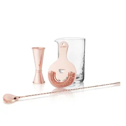 True Fabrications Bar Tool Sets*Copper Stirred Cocktail Bar Tools Set By Viski