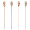 True Fabrications Garnishes*Copper Tiki Cocktail Pins (Set Of 4)
