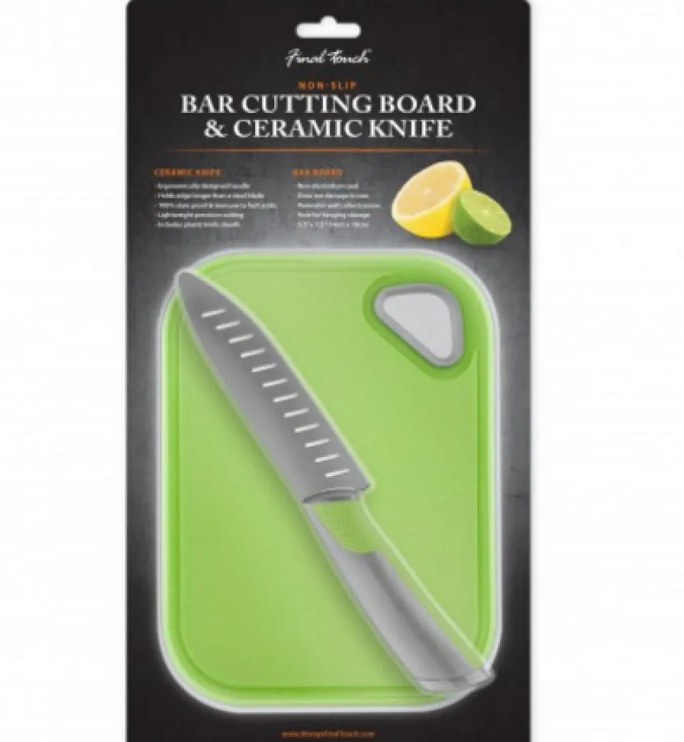 Product Specialties Inc. Garnishes*Cutting Board & Ceramic Knife Set