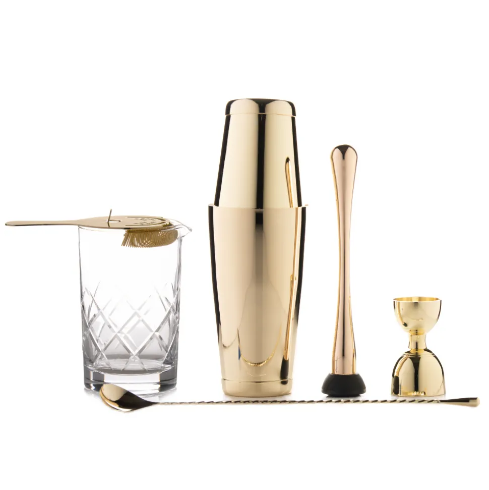 China Bar Tool Sets*Deluxe Gold Bar Tools Set