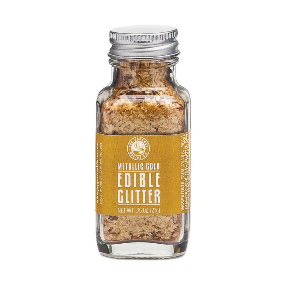 Pepper Creek Farms Garnishes*Edible Glitter (Metallic Gold)
