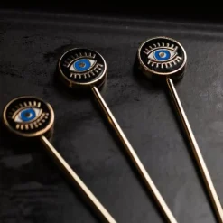 Love and Victory Garnishes*Evil Eye Cocktail Pins (Set Of 4)