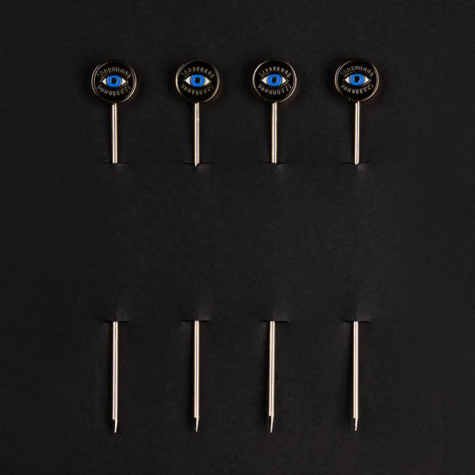 Love and Victory Cocktail Picks & Stirrers*Evil Eye Cocktail Pins (Set Of 4)