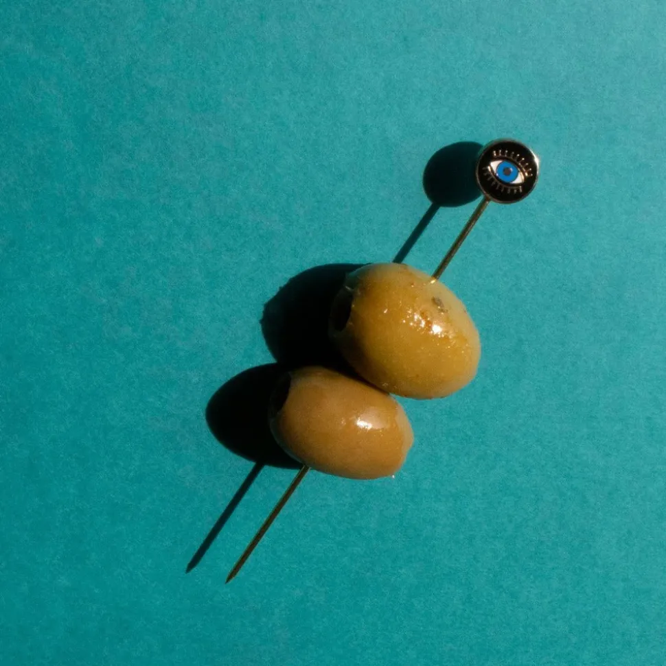 Love and Victory Cocktail Picks & Stirrers*Evil Eye Cocktail Pins (Set Of 4)