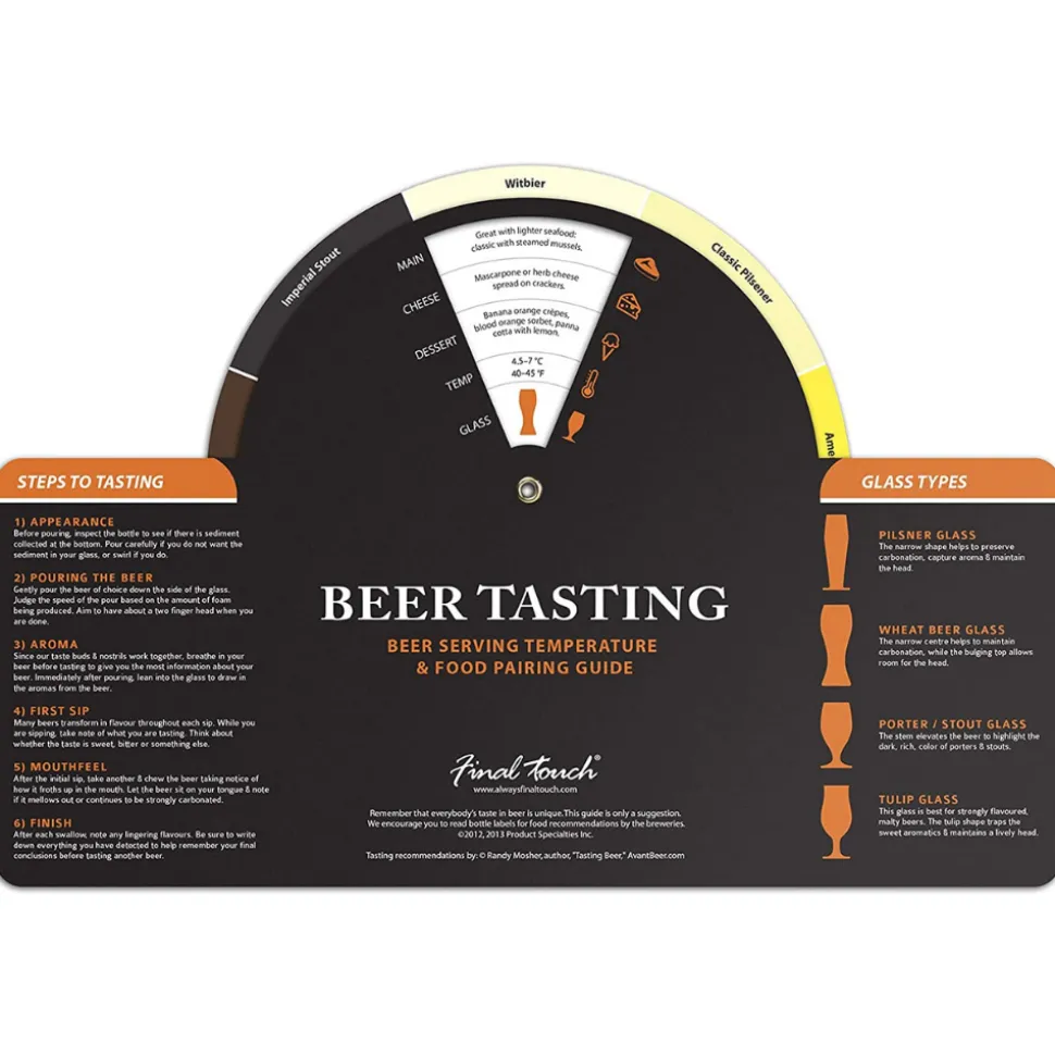 Product Specialties Inc. Beer*Final Touch Beer Tasting - 6 Piece Set