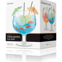 Product Specialties Inc. Tiki Mugs*Final Touch Cocktail Fishbowl Glass