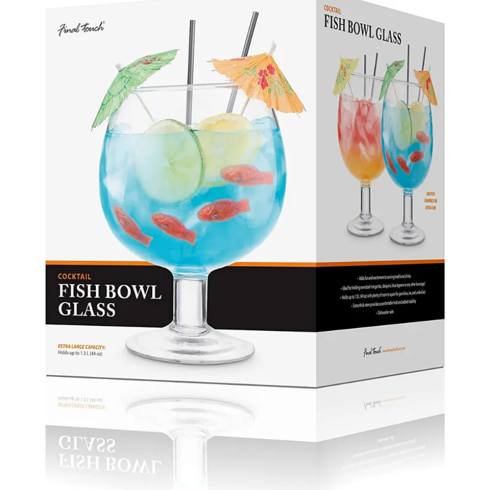 Product Specialties Inc. Tiki Mugs*Final Touch Cocktail Fishbowl Glass