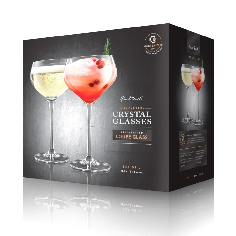 Product Specialties Inc. Coupes / Nick & Nora*Final Touch Coupe Glasses (Set Of 2)