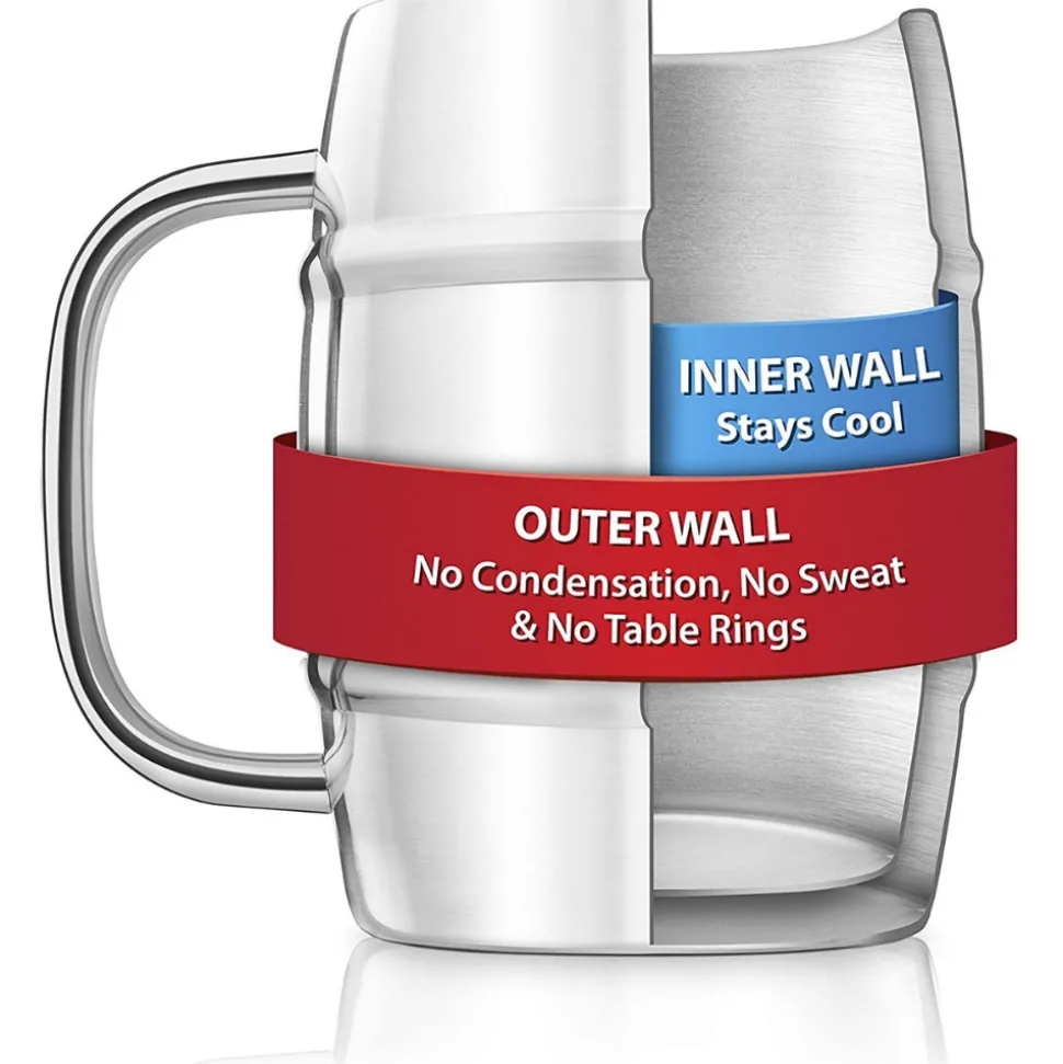 Product Specialties Inc. Beer*Final Touch Double-Wall Beer Keg Mug