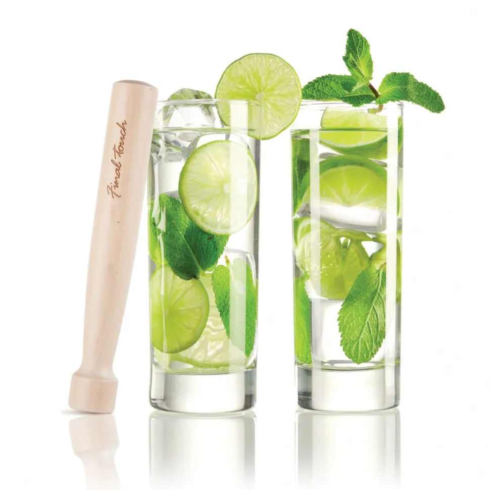 Product Specialties Inc. Highball Glasses*Final Touch Mojito Glasses & Muddler Set