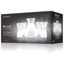 Product Specialties Inc. Spirit Tasting*Frosted Sake Decanter & Glasses