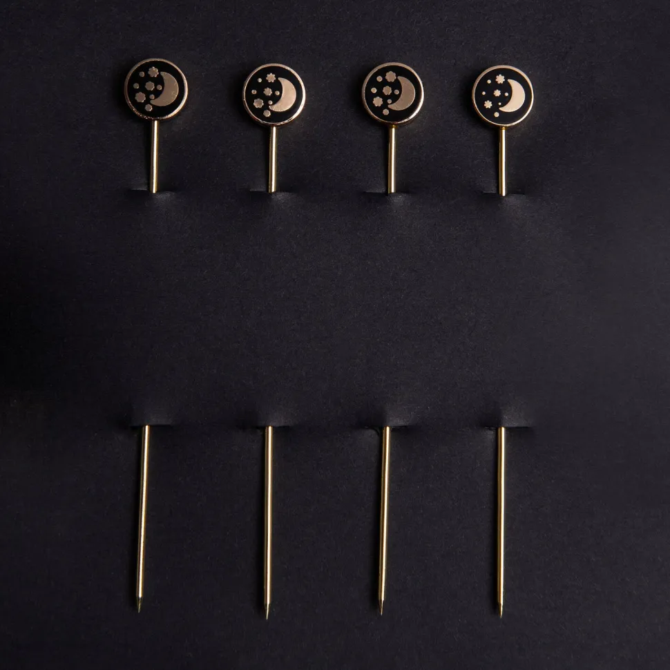 Love and Victory Garnishes*Galaxy Cocktail Pins (Set Of 4)