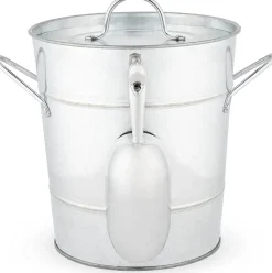 True Fabrications Wine*Galvanized Metal Ice Bucket