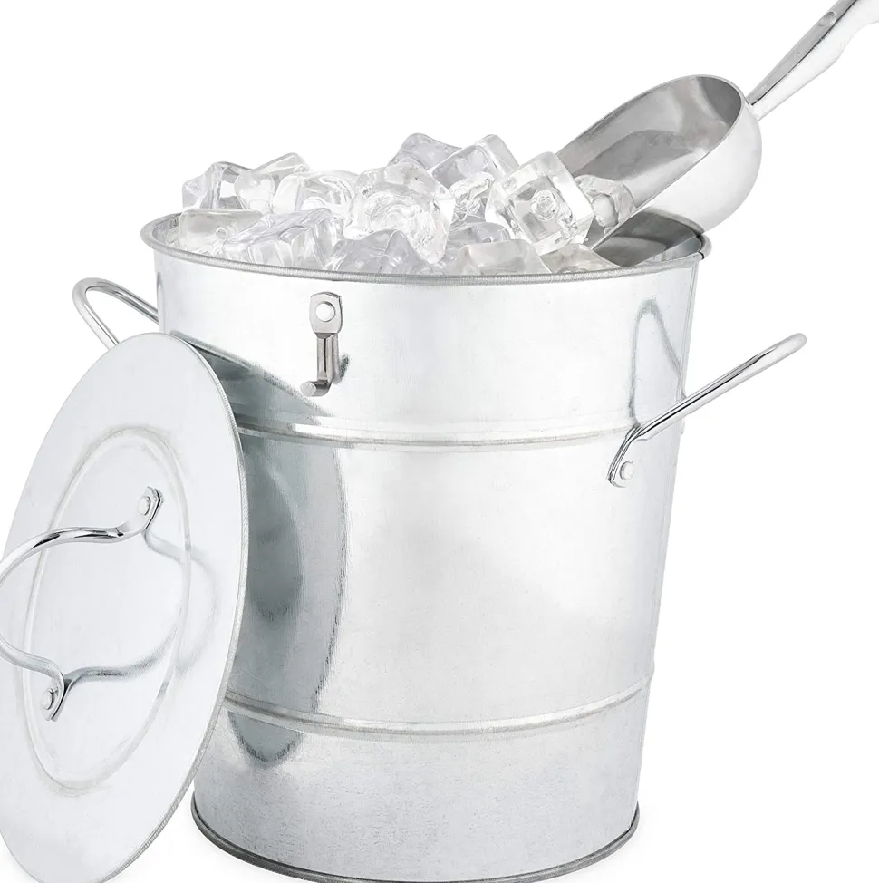 True Fabrications Ice Molds + Tools*Galvanized Metal Ice Bucket