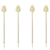 True Fabrications Garnishes*Gold Art Deco Cocktail Pins (Set Of 4)