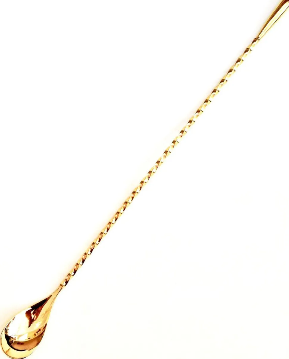 China Bar Spoons + Muddlers*Gold Bar Spoon