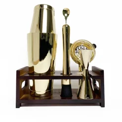 China - special Bar Tool Sets*Gold Bar Tool Set With Stand (6 Piece)