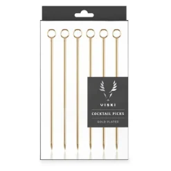 True Fabrications Garnishes*Gold Cocktail Pins (Set Of 6)