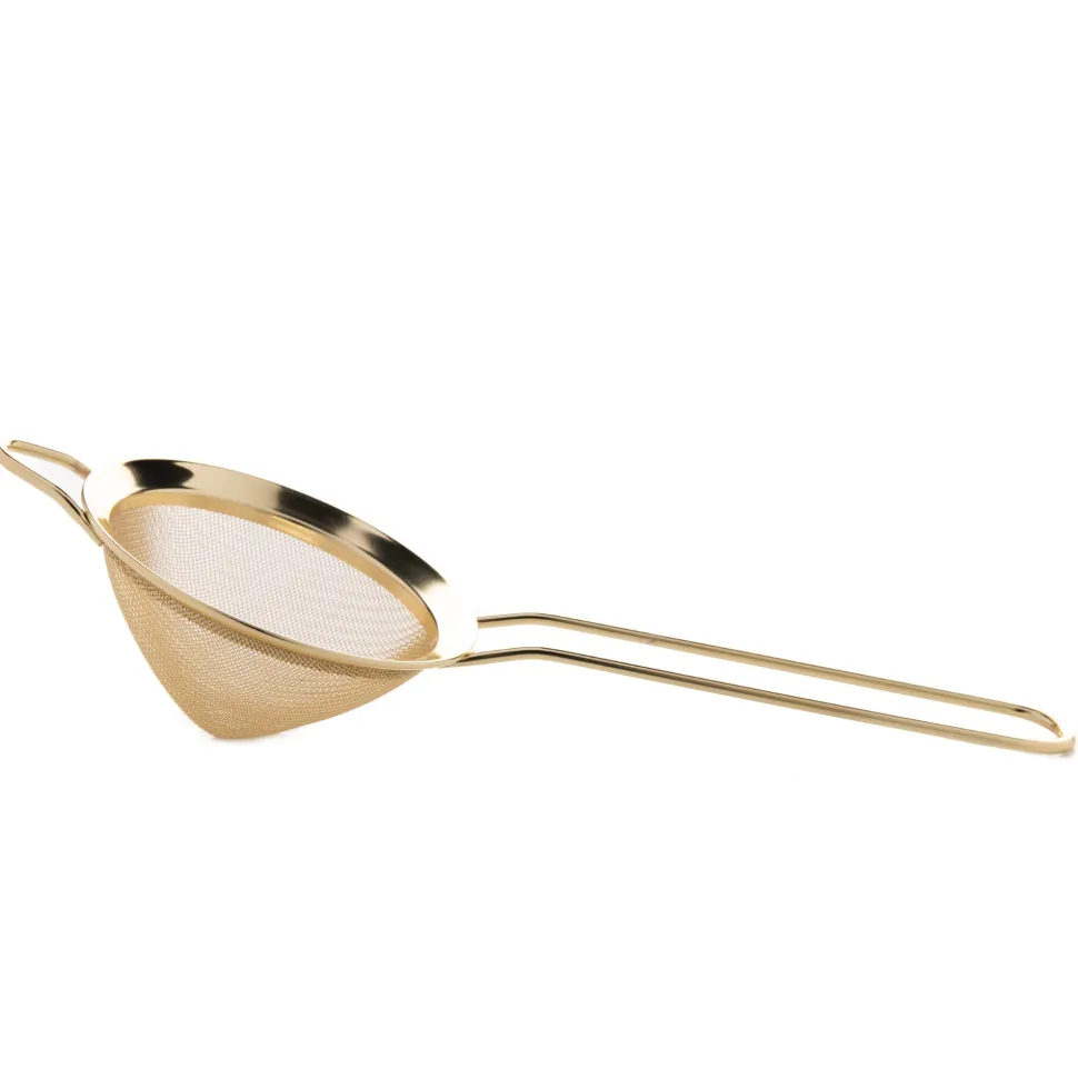 China Potion House Bar Tools*Gold Conical Mesh Strainer