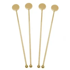 China Garnishes*Gold Disc Top Stir Stick