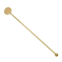 China Cocktail Picks & Stirrers*Gold Disc Top Stir Stick