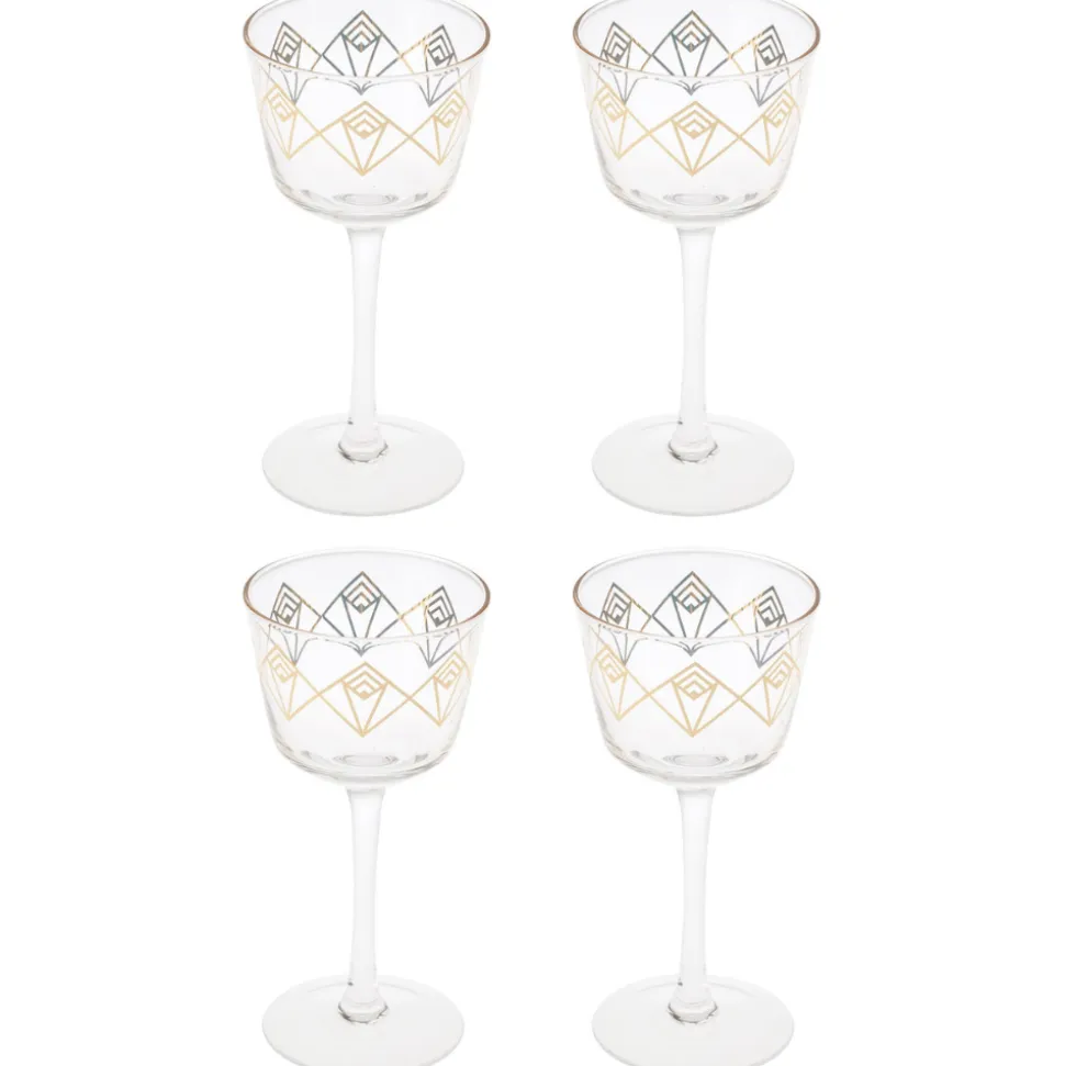 China Coupes / Nick & Nora*Gold Dream Deco Coupe Glass