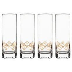 Better Refined - CHINA Highball Glasses*Gold Dream Deco Highball