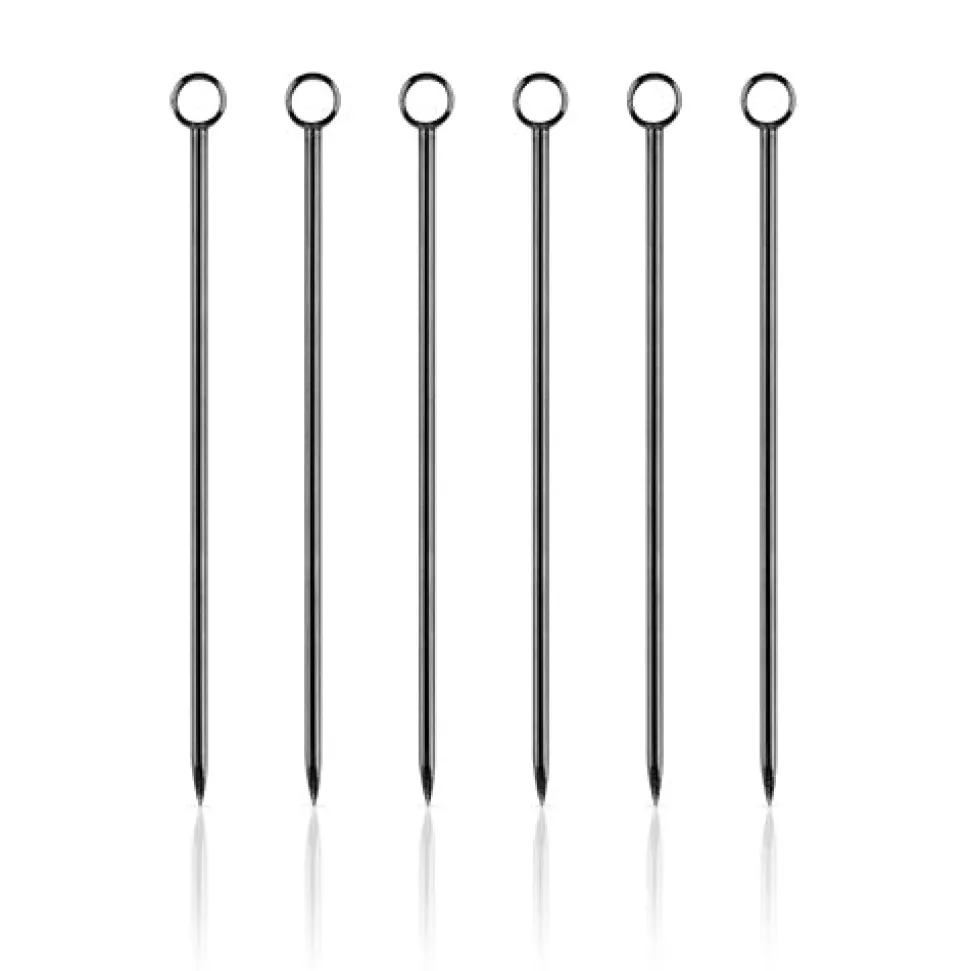 China Garnishes*Gunmetal Circle Cocktail Pin