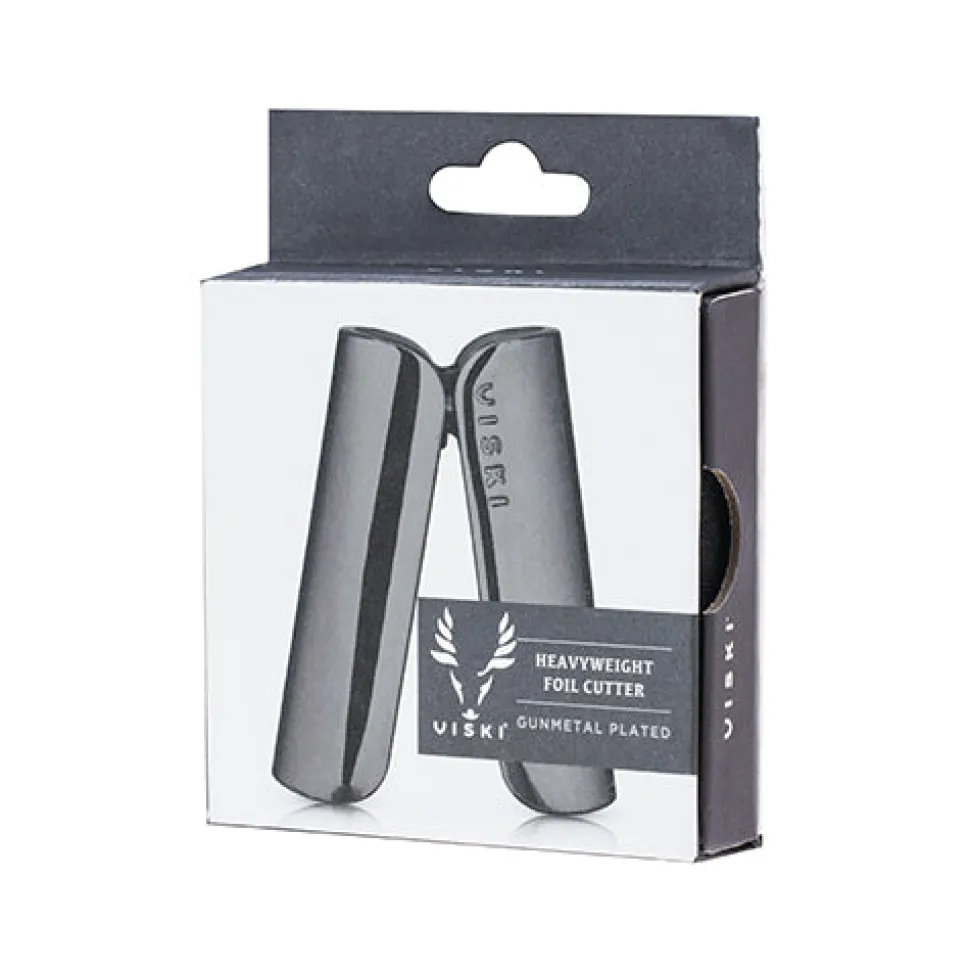 True Fabrications Wine*Gunmetal Foil Cutter By Viski