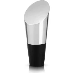 True Fabrications Wine*Heavyweight Stainless Steel Bottle Stopper By Viski