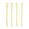 David Shaw Tiki*Infinity Champagne Gold Stir Sticks (Set Of 4)