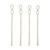 David Shaw Cocktail Picks & Stirrers*Infinity Stainless Steel Stir Sticks (Set Of 4)